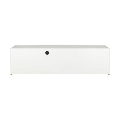 EU-B3-130-LED-WH Oikiture TV Cabinet RGB LED Gloss 130cm White