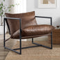 AU-USHSL3ZC-31C Eithan Faux Leather Sling Accent Chair