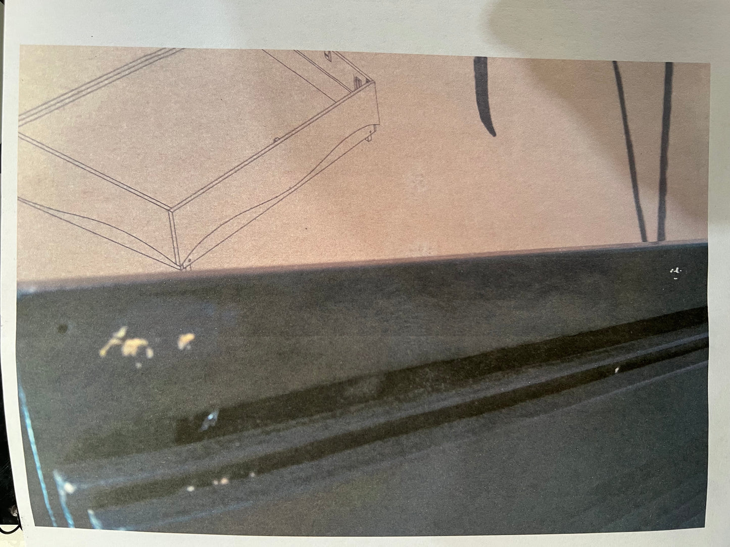 Scratched SS-BM-FLUTED-3D-BK Marked Inside Door
