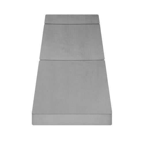 FM-A4-S2-LTGY Bedra Foldable Foam Mattress Single Sofa Bed Portable Camping Cushion Floor Bed