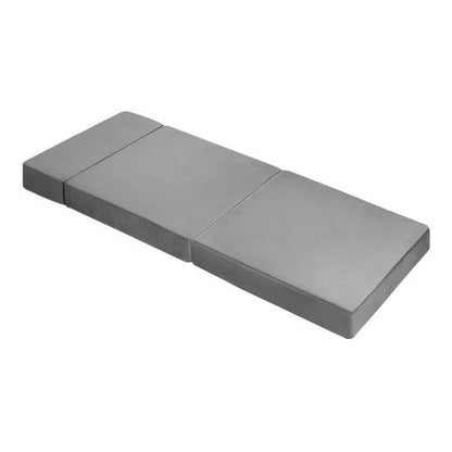 FM-A4-S2-LTGY Bedra Foldable Foam Mattress Single Sofa Bed Portable Camping Cushion Floor Bed