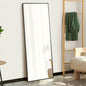 FM-B-RECT-16560-BK Oikiture 166x60cm Full Length Mirror Dressing Floor Mirrors Black