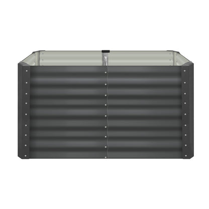 Livsip Garden Bed x 2 Galvanised Steel 120x80x73CM