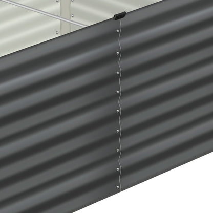 Livsip Garden Bed x 2 Galvanised Steel 120x80x73CM