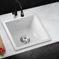 GSK-3838-WH Kitchen Sink 38x38cm Granite Stone Sink Laundry Basin Single Bowl White