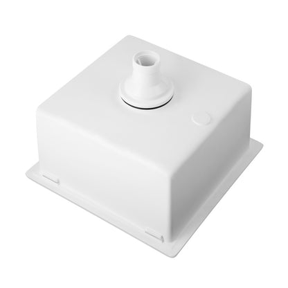 GSK-3838-WH Kitchen Sink 38x38cm Granite Stone Sink Laundry Basin Single Bowl White