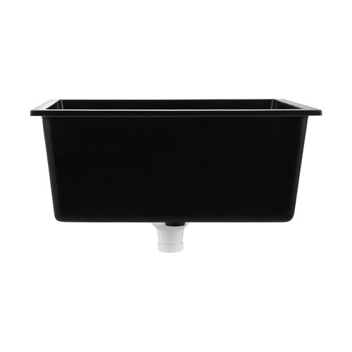 GSK-7045-BK Welba Kitchen Sink 70x45cm Granite Stone Sink Laundry Basin Single Bowl Black
