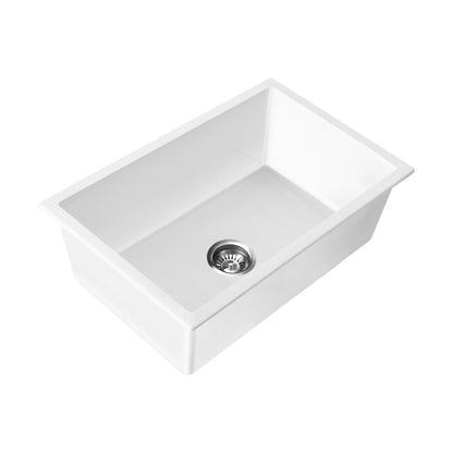 GSK-7045-WH 70x45cm Kitchen Sink 70x45cm Granite Stone Sink Laundry Basin Single Bowl White