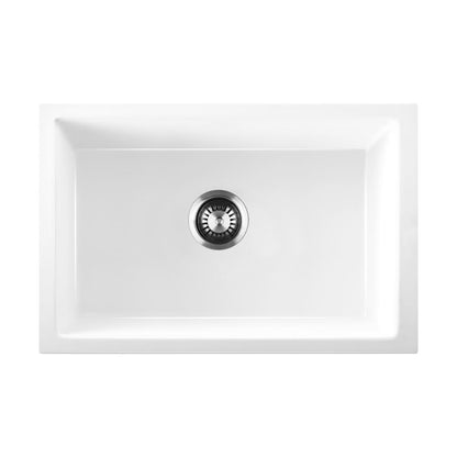 GSK-7045-WH 70x45cm Kitchen Sink 70x45cm Granite Stone Sink Laundry Basin Single Bowl White