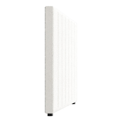 HB-EDDI-SP-WH Oikiture Bed Frame Headboard King Single / Single White Boucle