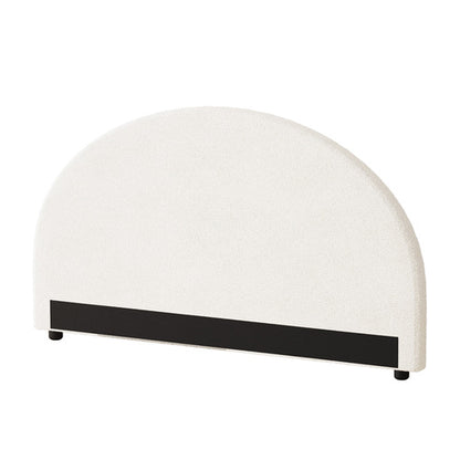 HB-MUNA-Q-SP-WH Oikiture Bed Head Queen Size Headboard Boucle White