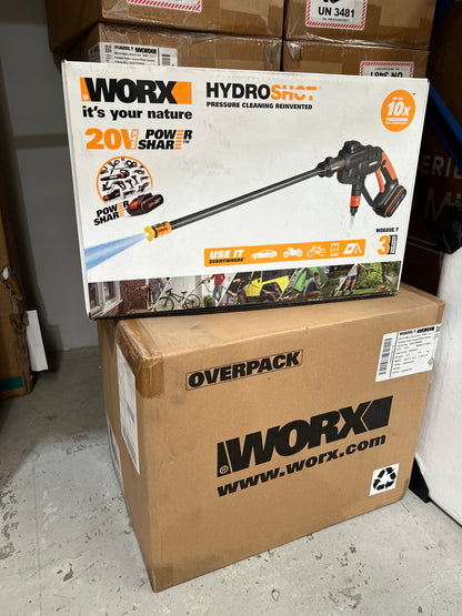WG620E.7 WORX 20V Hydroshot Portable Pressure Washer Style