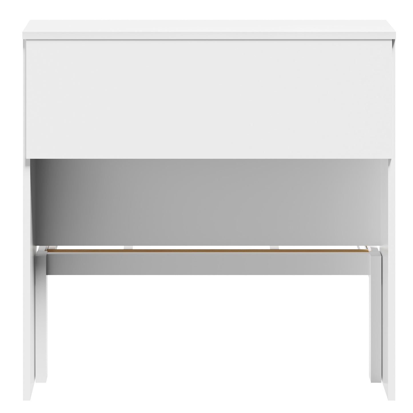 BF-W-A13-SHELF-WH-AB Isabelle Pine Wood Single Bed with Shelves