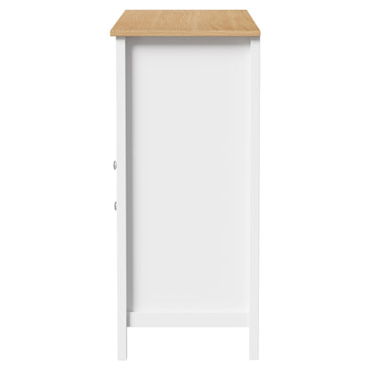 SB-MF-ANNY-WDWH-AB Living Fusion Jada 3 Door Sideboard Buffet