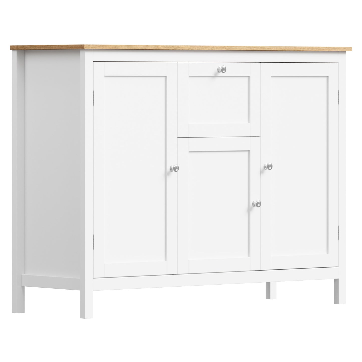 SB-MF-ANNY-WDWH-AB Living Fusion Jada 3 Door Sideboard Buffet