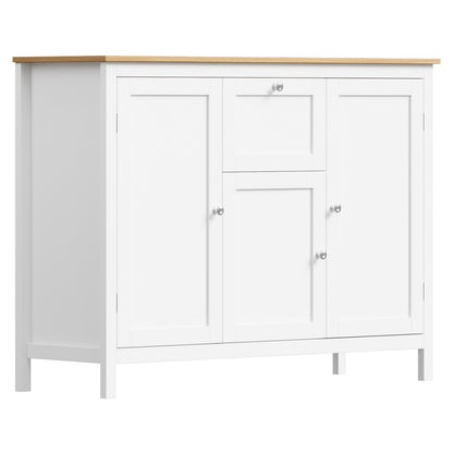 SB-MF-ANNY-WDWH-AB Living Fusion Jada 3 Door Sideboard Buffet