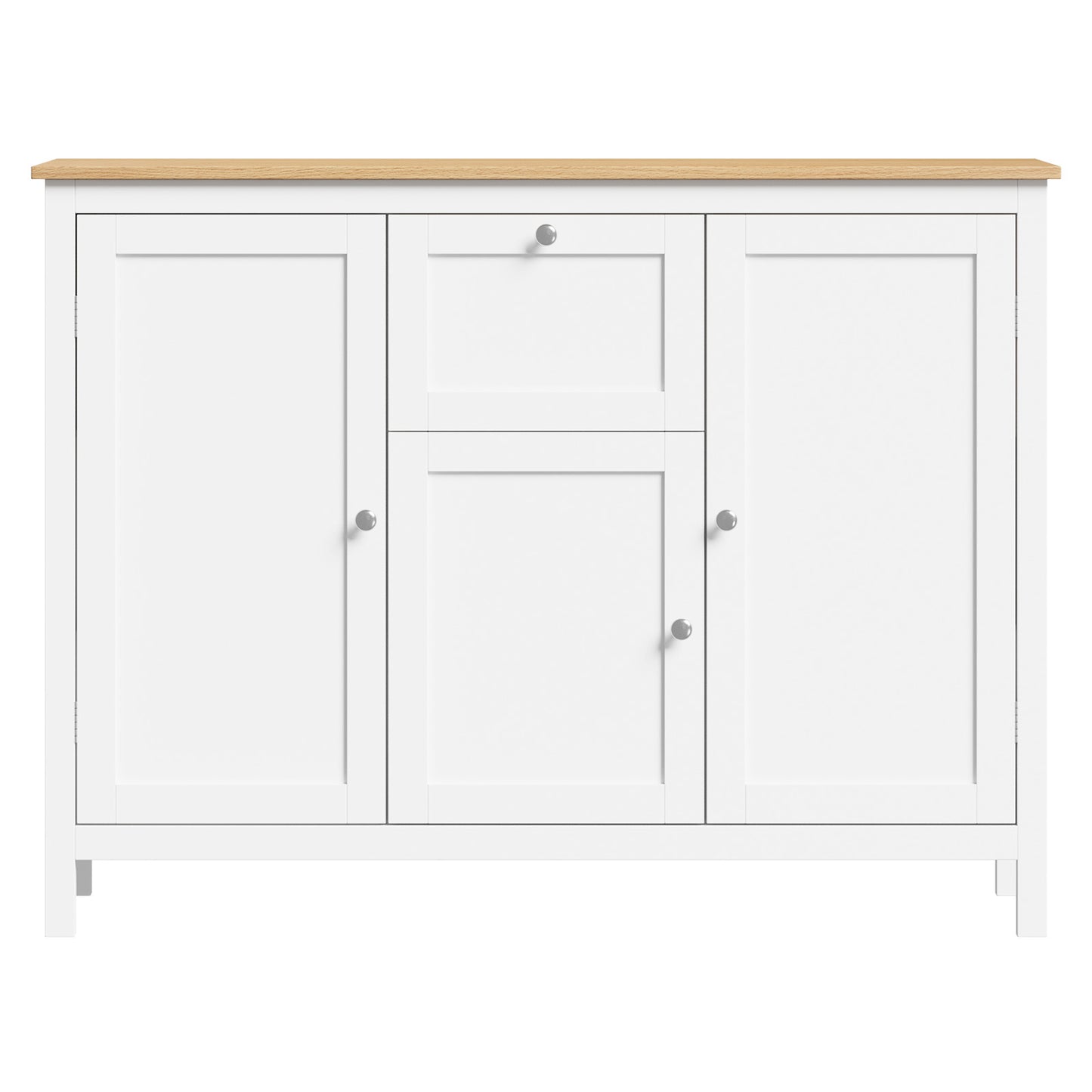 SB-MF-ANNY-WDWH-AB Living Fusion Jada 3 Door Sideboard Buffet