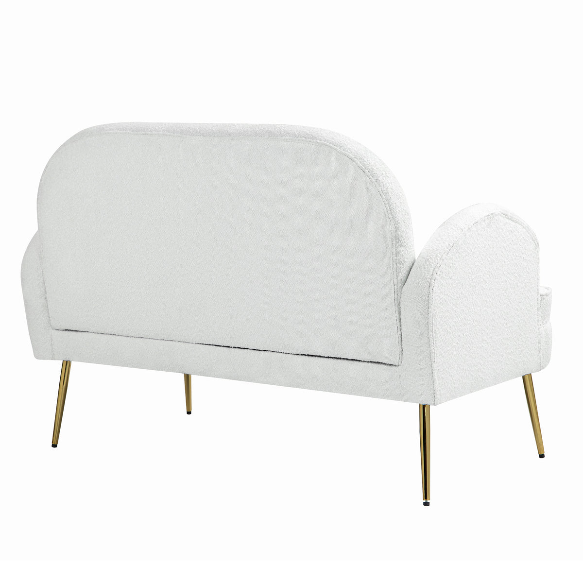 IHD-JASF21-WH Julika 2 Seater Boucle Sofa White Color