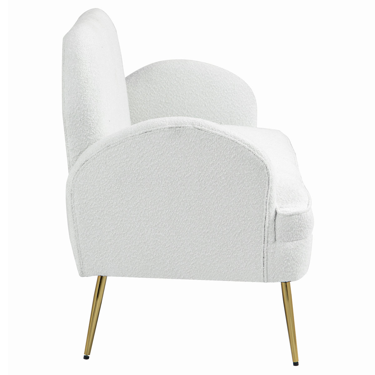 IHD-JASF21-WH Julika 2 Seater Boucle Sofa White Color
