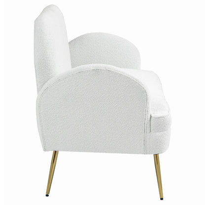 IHD-JASF21-WH Julika 2 Seater Boucle Sofa White Color