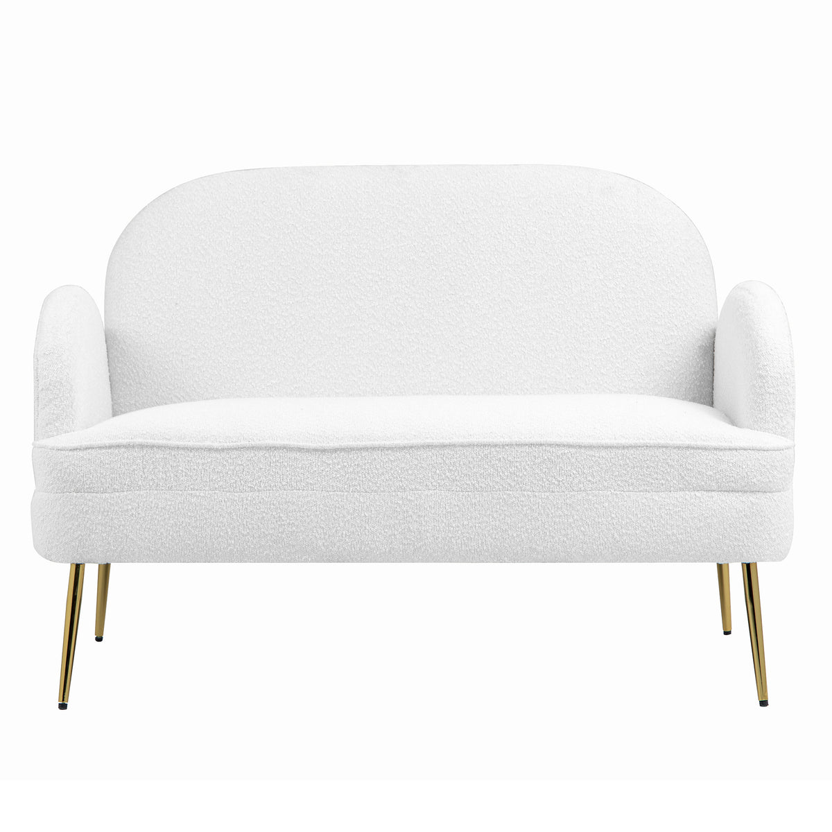 IHD-JASF21-WH Julika 2 Seater Boucle Sofa White Color