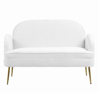 IHD-JASF21-WH Julika 2 Seater Boucle Sofa White Color