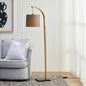 LL-27-0144 Luminea Keziah Rubberwood Floor Lamp