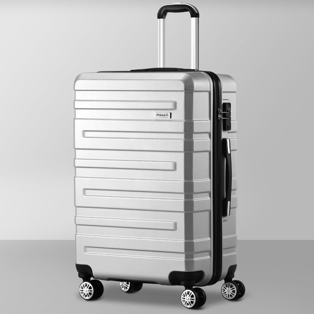 LGS-A1-28-SI Mazam 28" Luggage Suitcase Trolley Set Travel TSA Lock Storage Hard Case Silver
