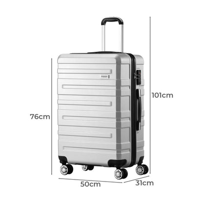 LGS-A1-28-SI Mazam 28" Luggage Suitcase Trolley Set Travel TSA Lock Storage Hard Case Silver