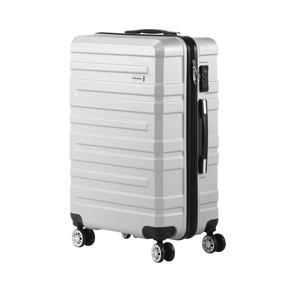 LGS-A1-28-SI Mazam 28" Luggage Suitcase Trolley Set Travel TSA Lock Storage Hard Case Silver