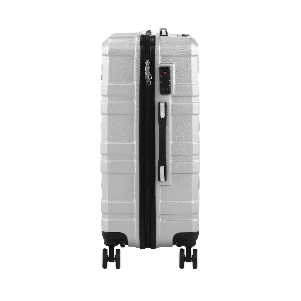 LGS-A1-28-SI Mazam 28" Luggage Suitcase Trolley Set Travel TSA Lock Storage Hard Case Silver