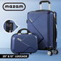 LGS-A2-2PCS-NV 2Pcs Luggage Suitcase Trolley Set Travel Tsa Lock Storage Hard Case Navy