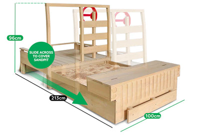 LKSP-WRANG-SET Lifespan Kids Wrangler Retractable Sandpit and Play