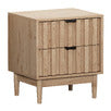 BT-YAKO-2D-WD Living Fusion Adrian 2 Drawer Bedside Table