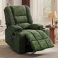 RCH-B5-LILLE-GN Living Fusion Linzie Heated Massage Recliner & Rocking Chair Green