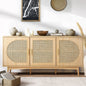 SB-CHAM-3D-WD-AB LivingFusion Lizbeth 3 Door Sideboard