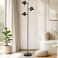 FL-A-TREE-161H-BK Lumir Iron 3 Light Floor Lamp Oikiture 2-Head Floor Lamp Standing Lamp Black