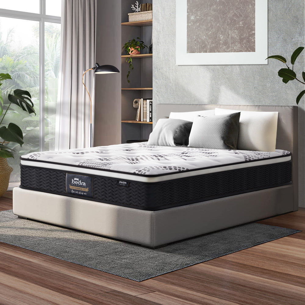 MAT-A18-M907-Q Bedra Queen Mattress Cool Gel Foam Euro Top Pocket Spring 22cm