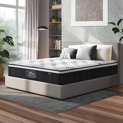 MAT-A18-M907-Q Bedra Queen Mattress Cool Gel Foam Euro Top Pocket Spring 22cm
