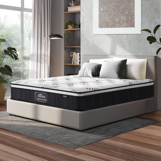 MAT-A18-M907-Q Bedra Queen Mattress Cool Gel Foam Euro Top Pocket Spring 22cm