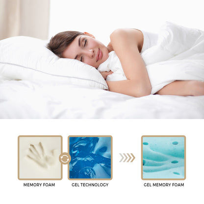 MAT-A18-M907-Q Bedra Queen Mattress Cool Gel Foam Euro Top Pocket Spring 22cm