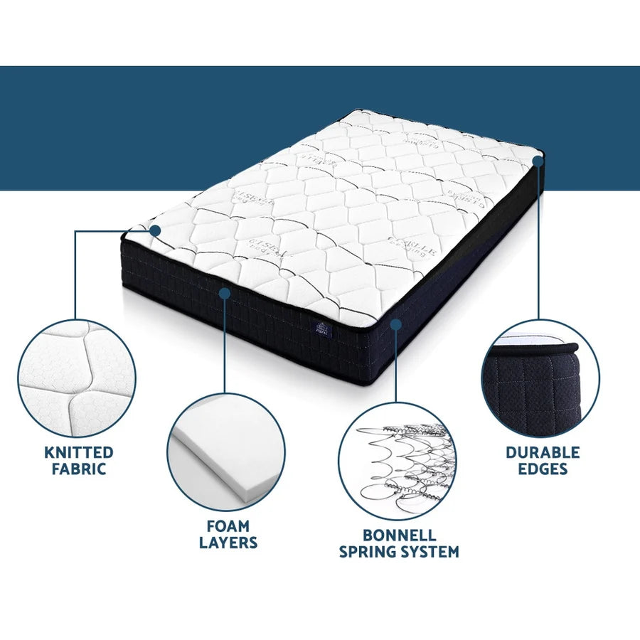 MATTRESS-B-GLAY-S Giselle Bedding 16cm Mattress Medium Firm Single