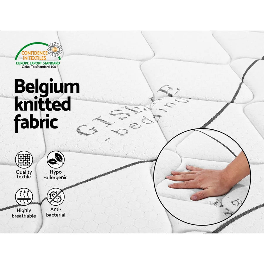 MATTRESS-B-GLAY-S Giselle Bedding 16cm Mattress Medium Firm Single