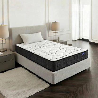 MATTRESS-B-GLAY-S Giselle Bedding 16cm Mattress Medium Firm Single