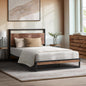 MBF-MODERN-KS-BK King Single Size Beds Metal Bed Frame Base Platform Wood