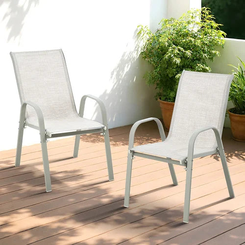 OPS-TXL-2CH-BE Marilyn Outdoor Dining Chairs (Set of 2)