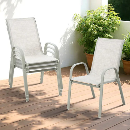 OPS-TXL-4CH-BE Marilyn Outdoor Dining Chairs (Set of 4)