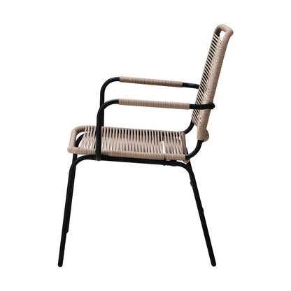 OPS-RW-CH-GY-2PC 2PCS Outdoor Dining Chairs Outdoor Patio Chairs