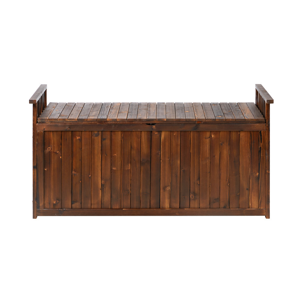 OSBE-WD-500L-CA-AB 2 Seater Montana Fir Wood Outdoor Storage Bench
