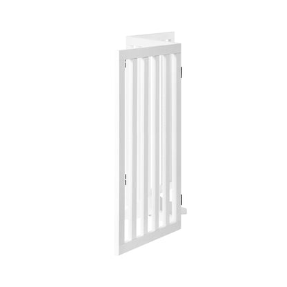 PET-FENCE-S3-80-WH Alopet Wooden Pet Gate Security Door 3-Panel 80cm